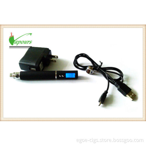 900mah Silver Variable Voltage Ecig Ego V With Led Screen